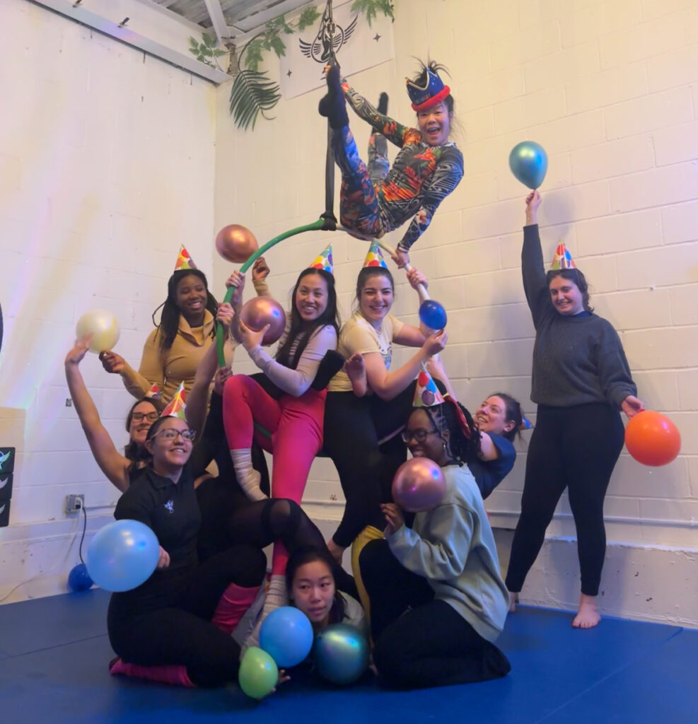 Private Aerial Hoop Class, Small group lyra class, private aerial hoop Party by Tigermom Aerial Hoop Studio Brooklyn