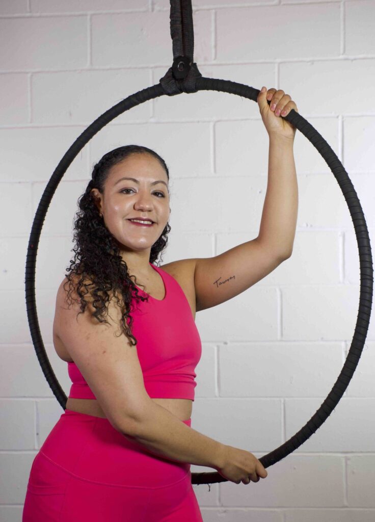 Aerial Hoop Instructor Caroline P Tigermom Studio